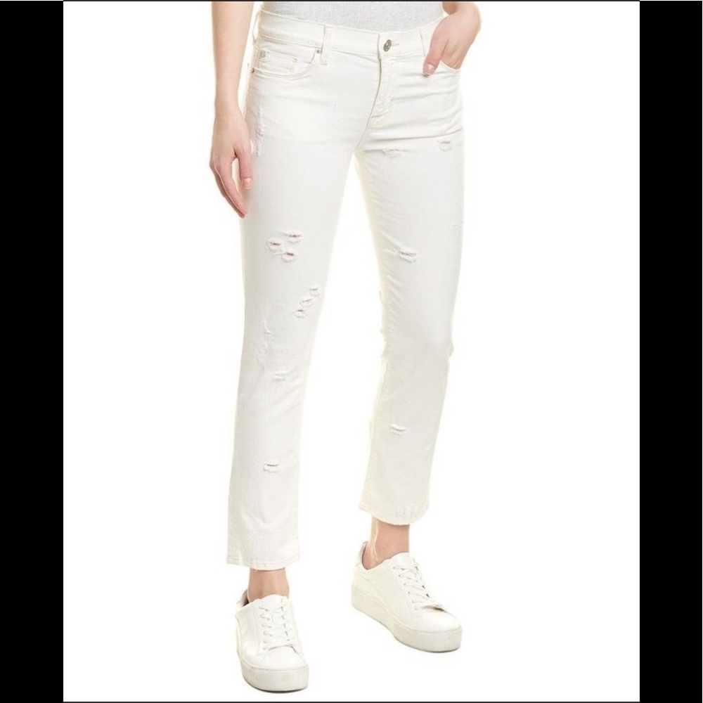 Hudson Zoeey Natural Disaster, Mid-rise straight, crop Jeans, size 25 NWOT